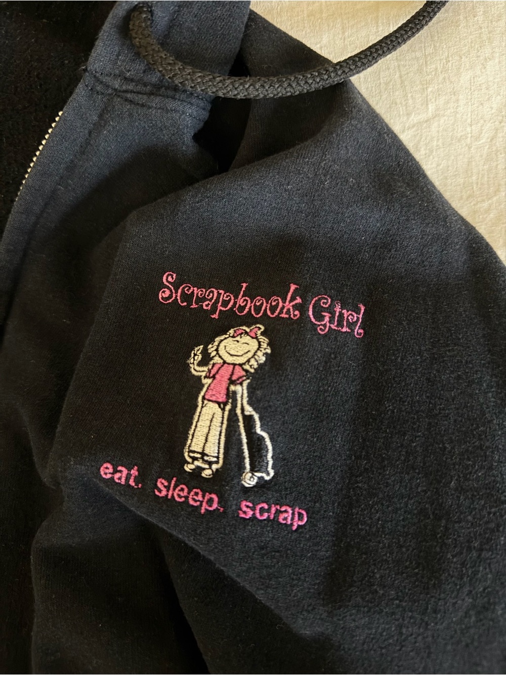 Scrapbook girl zip up jacket